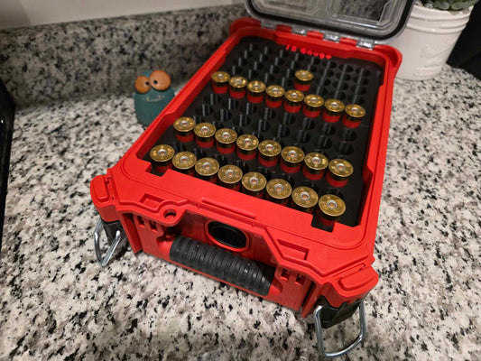 Milwaukee Packout (48-22-8435) with Custom Inserts for 12 Gauge
